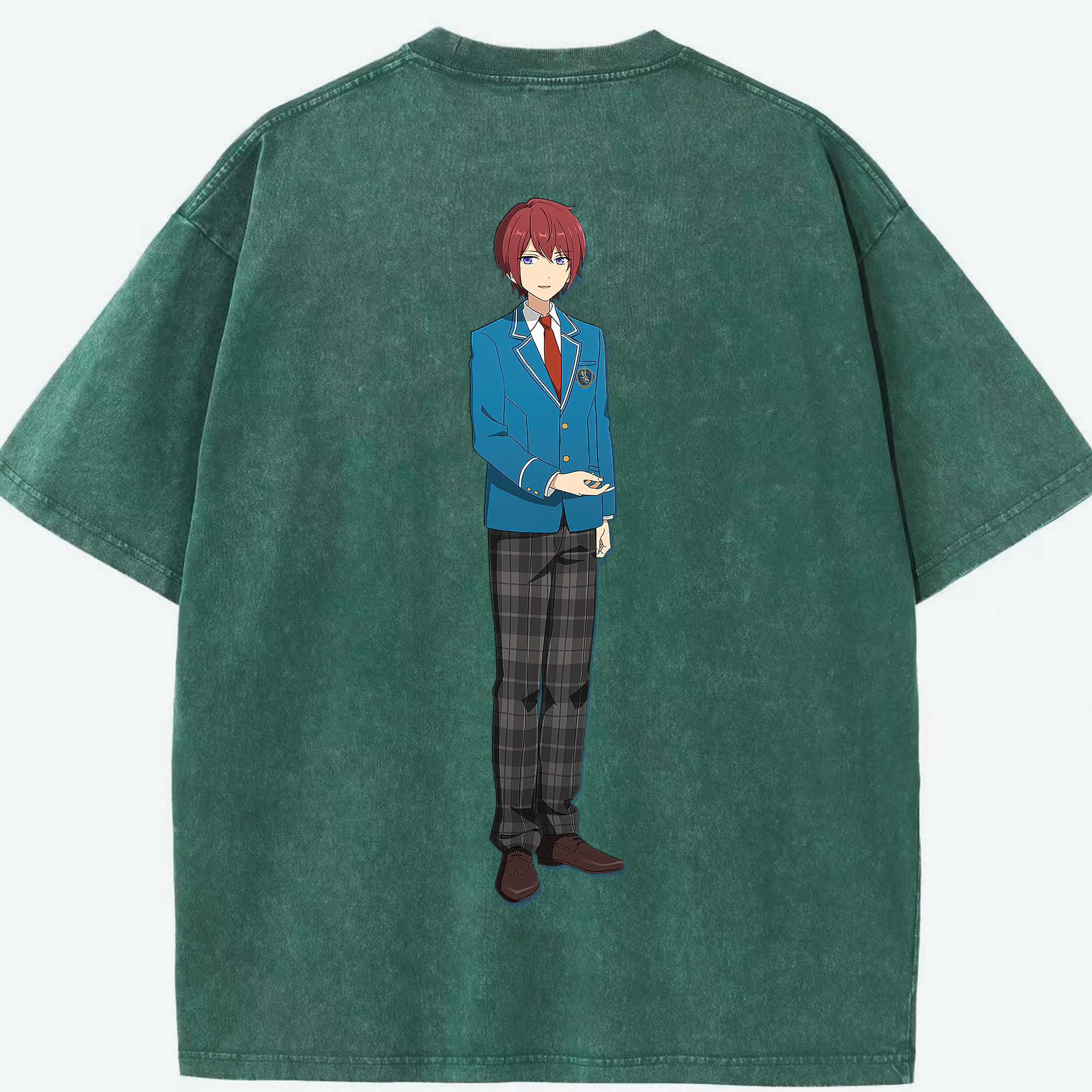 （画像用） あんさんぶるスターズ! Ensemble Stars 綿100% ヴィンテージ風 半袖Tシャツ（背面プリント）